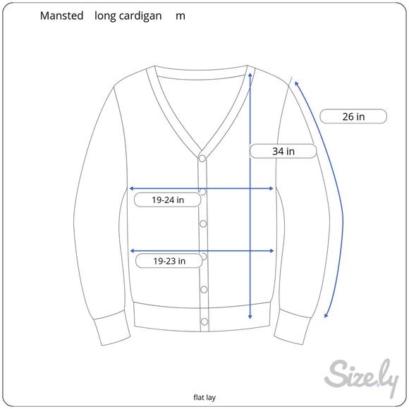 Mansted Rib Knit Long Cardigan or Sweater Dress Green Abstract Print Cotton M - Picture 9 of 9